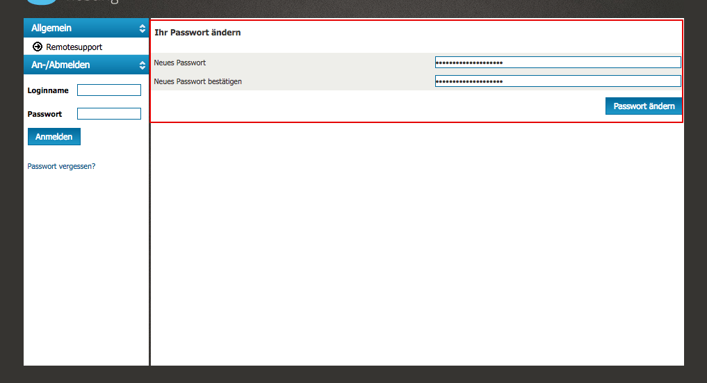 rp2 Kundenbackend neues Passwort 5